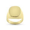 Billede af Herrering m. lukket bund, plade antik facon 19,5*16,5 mm 14 kt. facon 20,5 gr. (prisen er excl. guld)