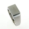 Billede af Herrering m. lukket bund m. plade 9*13mm 18 kt. hvg.