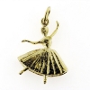 Billede af Vedhæng  "Ballet danser" strutskørt 8 kt. facon + 6,0 gr. (prisen er excl. guld)