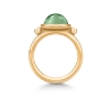 Billede af Julie Sandlau Prime Green Amethyst forgyldt sølv grøn krystal str. 56