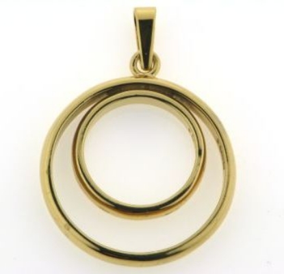 Billede af Vedhæng af ringe øsken + patz 14 kt.