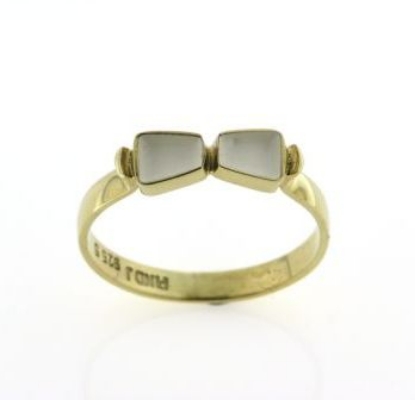 Billede af Tandring 2 tand (gl. ring bruges) 14 kt