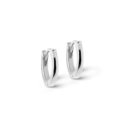 Billede af ENAMEL Copenhagen Classic hoops sølv (6mm)