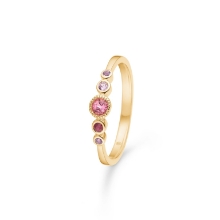 Billede af Mads Z "Pink Poetry" ring 14 kt. guld m. pink turmalin (str. 58)
