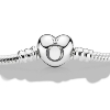 Billede af Pandora Armbånd sølv m. hjerte (16-23cm)