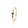 Billede af Mads Z "Blue Poetry" ring 14 kt. guld m. London Blue Topas (str. 52)
