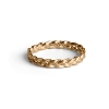 Billede af *Jane Kønig Small Braided ring sølv forgyldt flet (str. 48-54)