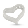 Billede af Vedhæng åbent hjerte, 2 huller til kæde, 14 kt. hvg. (excl. kæde)