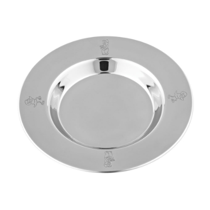 Billede af Nordahl Andersen tallerken Bamse & Kylling rustfrit stål (180 mm)