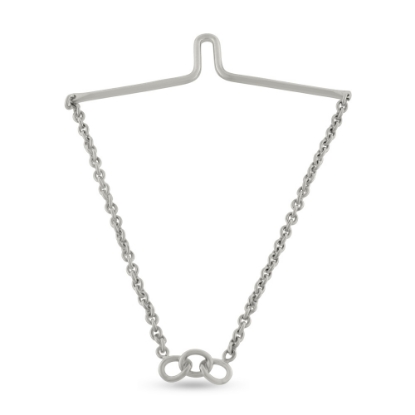 Billede af Loge slipsekæde, kædeled 14 kt. hvidguld