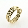Billede af Ring med guldtråde 1 brillant 0,01 w/vs. 14 kt. (Trådring)
