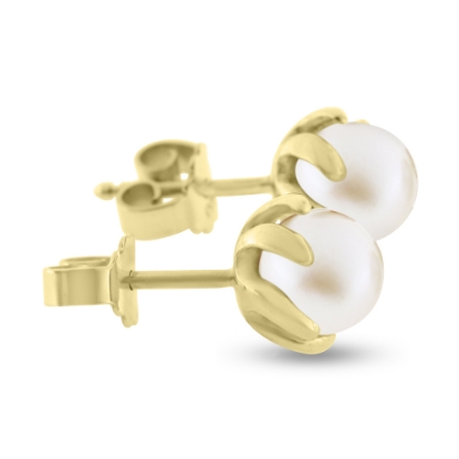 Billede af Ørestik perler 7½-8 mm. grabbe fatning