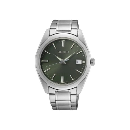 Billede af Seiko Classic herreur stål grøn skive 10bar 40mm