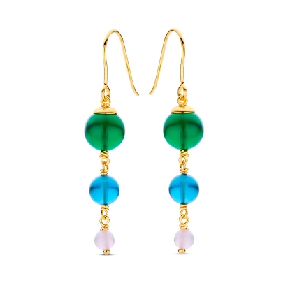 Billede af Spirit Icons Confetti øreringe multicolor forgyldt sølv m. cz