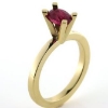 Billede af Ring med oval fac. rubin (uklar) 14 kt.