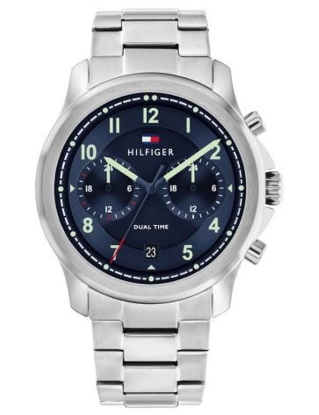 Billede af *Tommy Hilfiger Wesley herreur stål lænke 43mm 5bar