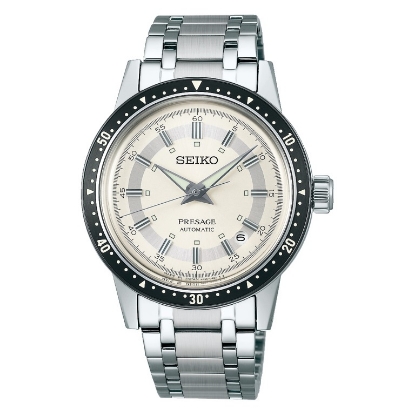 Billede af Seiko Presage 60s Style Limited Edition Automatic herreur stållænke champagnefarvet urskive 5bar 39,5mm