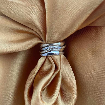 Billede af Collector ringsæt i 14 kt. guld og 14 kt. hvidguld m. brillanter