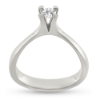 Billede af "Hill" ring m. diamant 0,40 v/vs. i 14 kt. hvg.