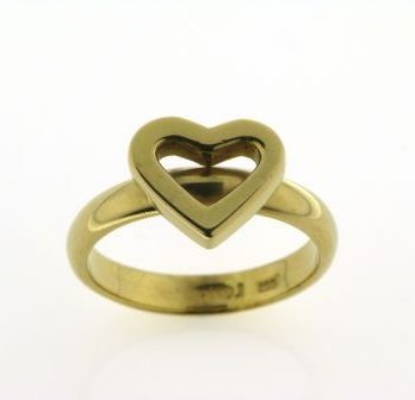 Billede af Ring m. hjerte 14 kt