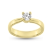 Billede af Ring solitaire sten 5 mm. 14 kt. 