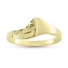 Billede af Ring "Half Raw" 8 karat guld