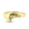 Billede af Ring "Half Raw" 8 karat guld