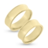 Billede af Vielses & Forlovelses ringe,hulkilet br. 7,3 mm. 8 kt. 