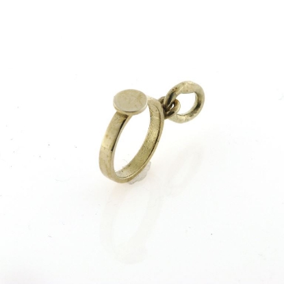 Billede af Dåbsring vedhæng, med lille rund plade PRIS FRA