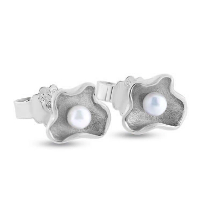 Billede af Ørestikker "Treasured Waterbed" i sølv