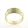 Billede af Herrering massiv lukket bund, plade 7,2*11,0 mm 14 kt.