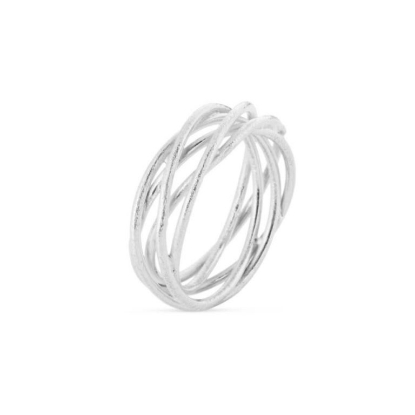 Billede af Susanne Friis Bjørner ring Twisted Wire sølv (str. 48-60)