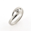 Billede af Ring med brill. 0,05 w/vs. 14 kt. hvg.