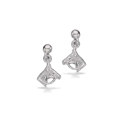 Billede af Ørehængere hestehoved sølv