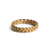 Billede af *Jane Kønig Medium Braided ring sølv forgyldt flet str. 50