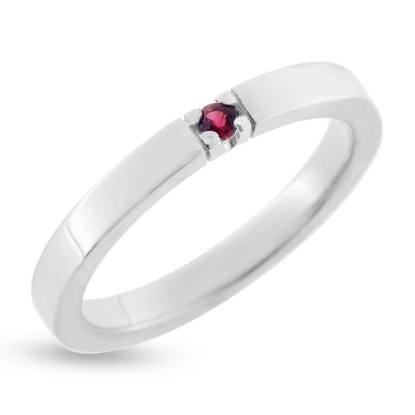 Billede af Allia. ring 1* ægte rubin 14 kt. hvg.