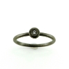 Billede af *Kranz&Ziegler ring dot sølv sort m/cz str 54