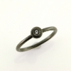 Billede af *Kranz&Ziegler ring dot sølv sort m/cz str 54