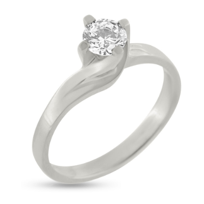 Billede af Ring m. 4 grab. fatn. syn sten 14 kt.hvg