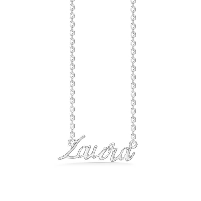 Billede af Studio Z "Name Tag - LAURA" halskæde sølv (40-45 cm)