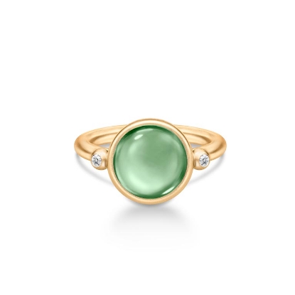 Billede af Julie Sandlau Prime Green Amethyst forgyldt sølv grøn krystal