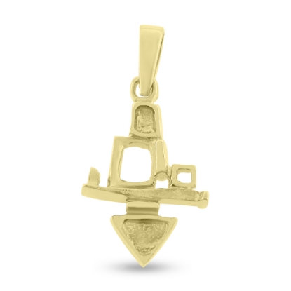 Billede af Vedhæng "Shape Art" 14 karat guld