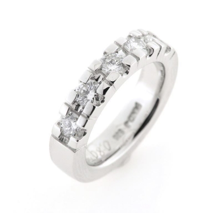 Billede af Alliancering speciel lavet med 5 brill. a 0,80 ct. tw/vs. 14 kt. hvg.