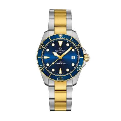 Billede af Certina DS Action 'Special Edition' Sea Turtle Conservancy Automatisk Blue Bicolor 300m safirglas 38mm