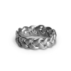 Billede af *Jane Kønig Big Braided ring sølv flet str. 54