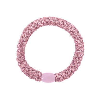 Billede af Aqua Dulce Hårelastik - Rosa m. guld glimmer + lyserød luk