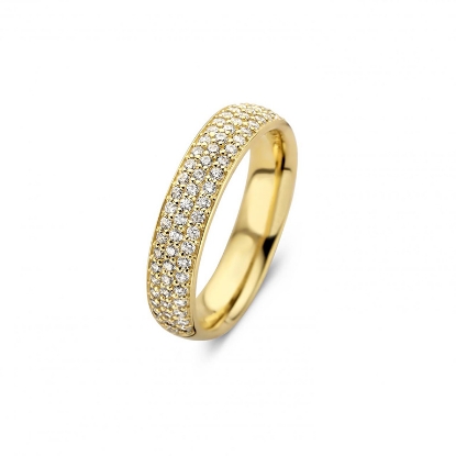 Billede af Spirit Icons ring Vivendi sølv forgyldt med zirkonia (str. 54)