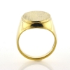 Billede af Ring oval plade, lille kant, Signetring 16,5*12 mm. 8 kt.