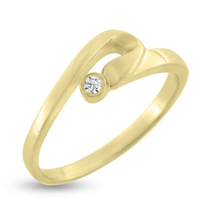 Billede af Ring cubic zirkonia guld