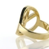 Billede af Ring, fredstegn (peace tegn) dia. 19 mm. 14 kt.